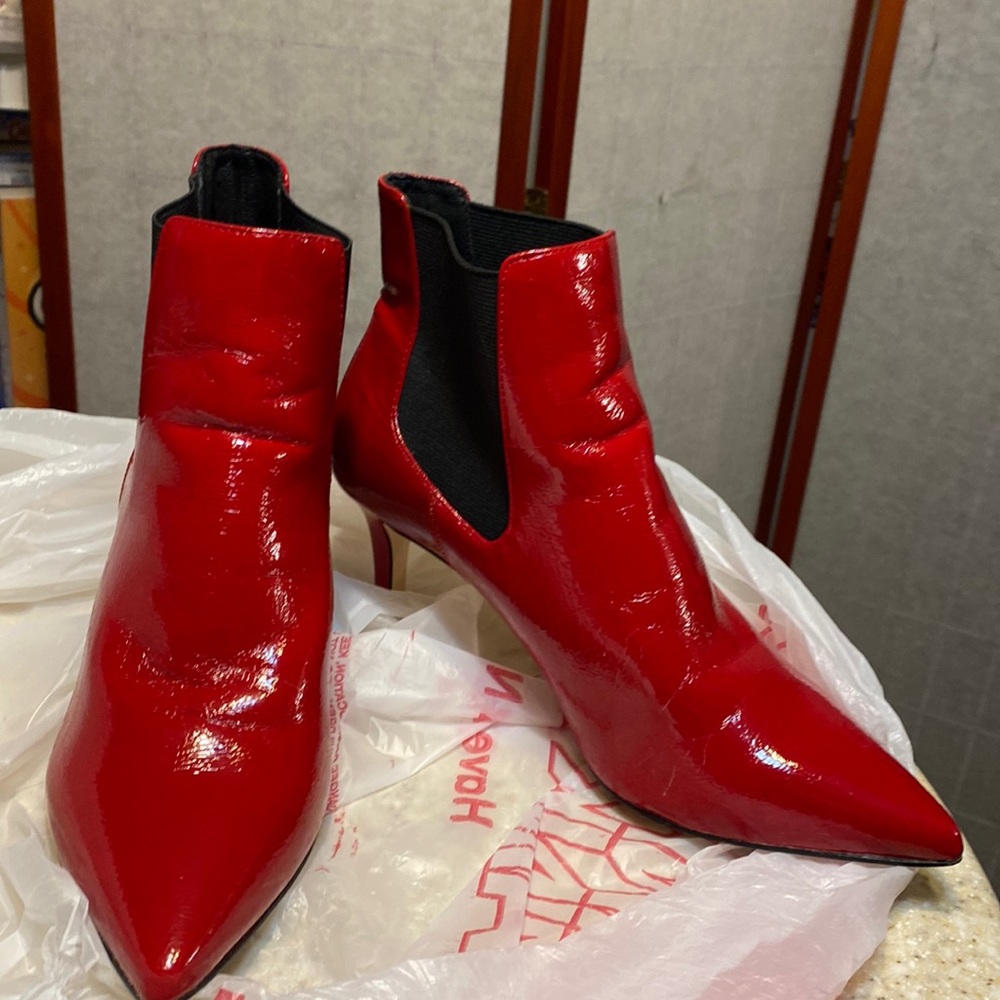 COPY - COPY - Jessica Simpson red booties Sz 8
